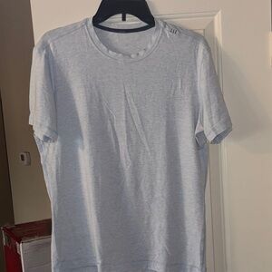 lululemon athletica Light Blue Short Sleeve Tee S M Cotton stretch